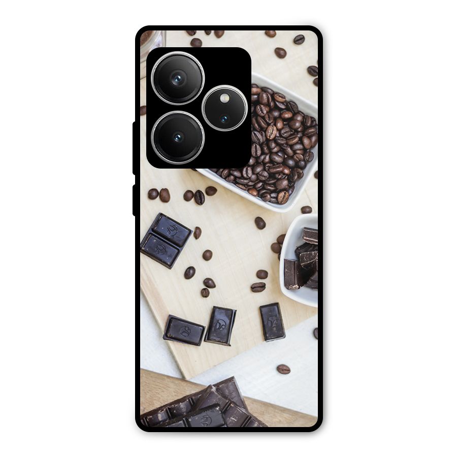Coffee Beans and Chocolate Metal Back Case for Realme GT 6