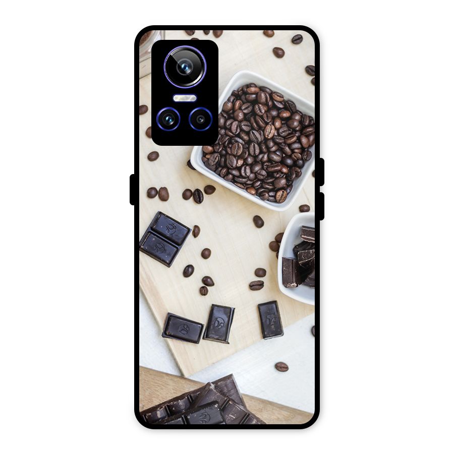 Coffee Beans and Chocolate Metal Back Case for Realme GT Neo 3