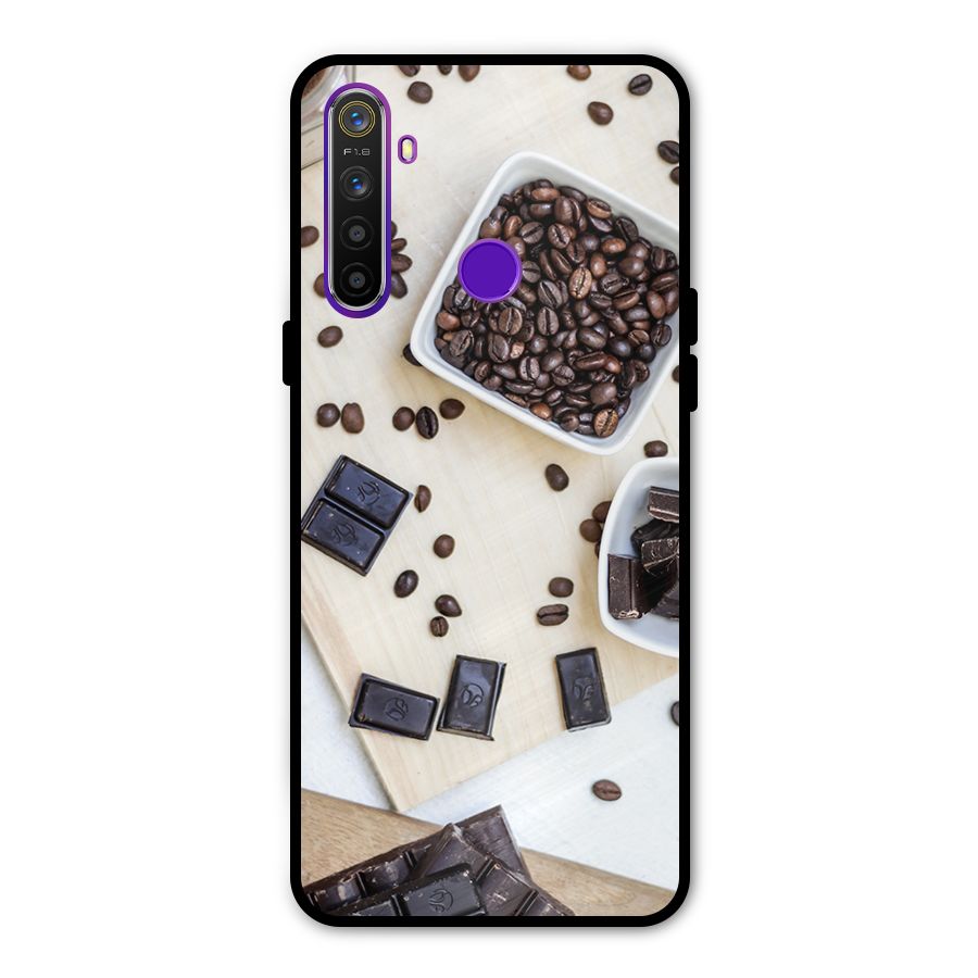 Coffee Beans and Chocolate Metal Back Case for Realme Narzo 10