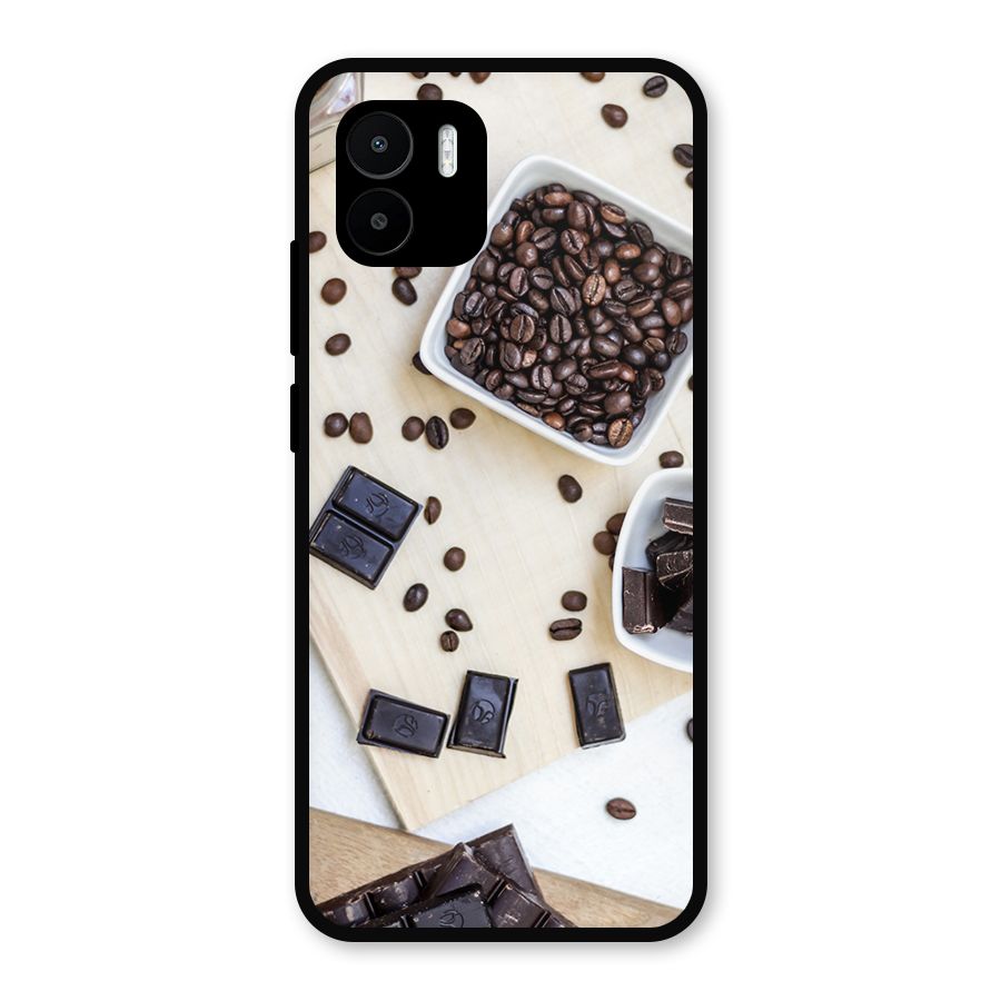 Coffee Beans and Chocolate Metal Back Case for Redmi A2