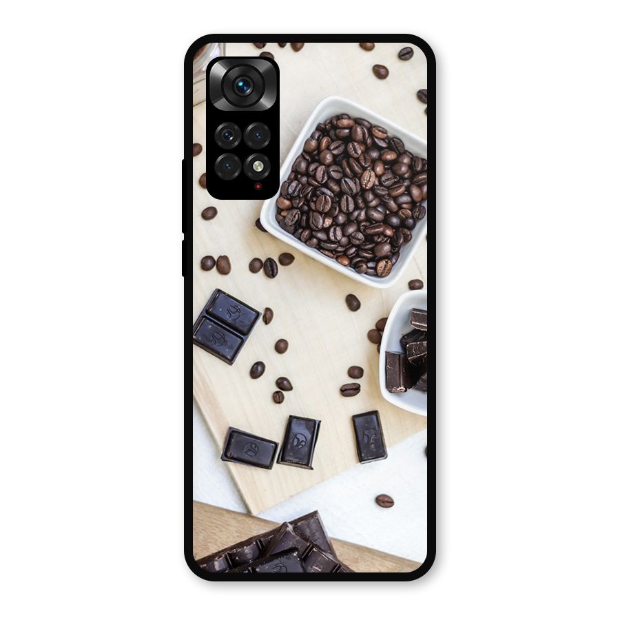 Coffee Beans and Chocolate Metal Back Case for Redmi Note 11s