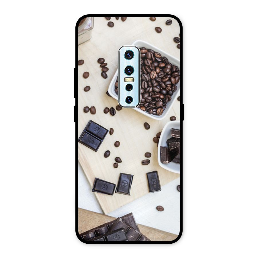 Coffee Beans and Chocolate Metal Back Case for Vivo V17 Pro