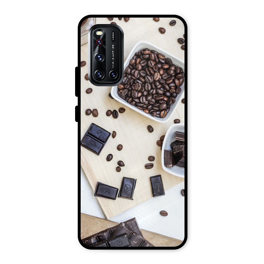 Coffee Beans and Chocolate Metal Back Case for Vivo V19