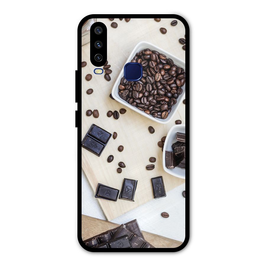 Coffee Beans and Chocolate Metal Back Case for Vivo Y12