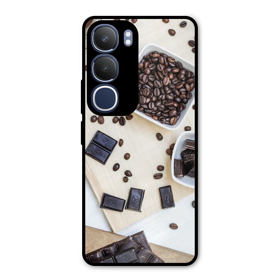 Coffee Beans and Chocolate Metal Back Case for Vivo Y29