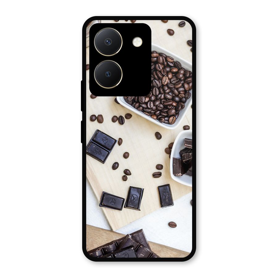 Coffee Beans and Chocolate Metal Back Case for Vivo Y36
