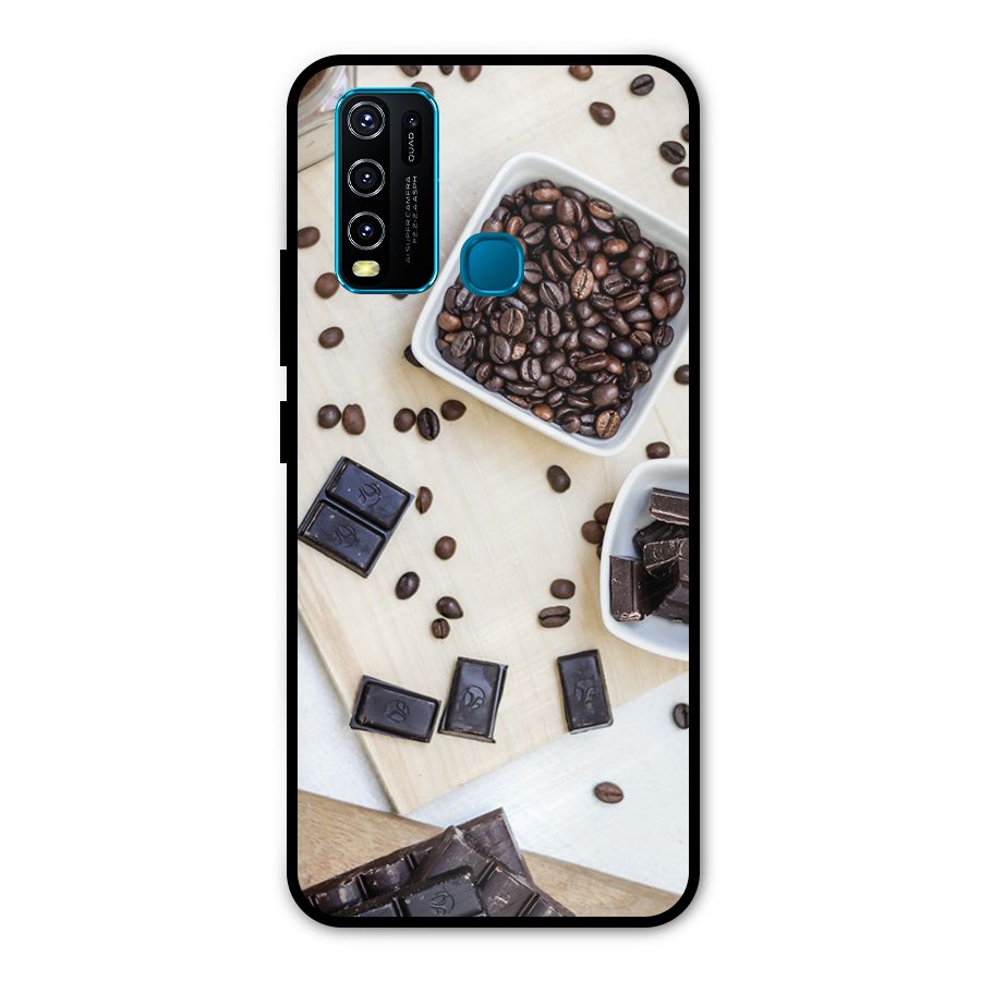 Coffee Beans and Chocolate Metal Back Case for Vivo Y50