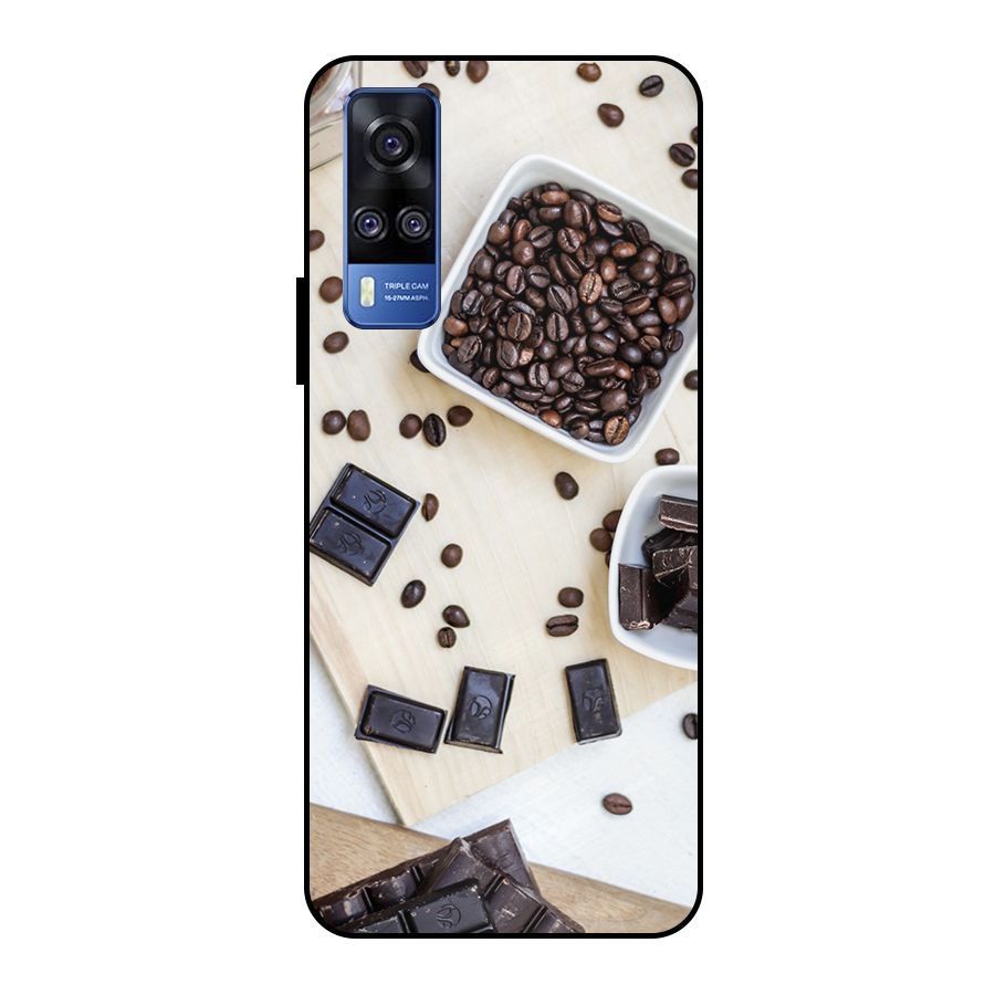 Coffee Beans and Chocolate Metal Back Case for Vivo Y51