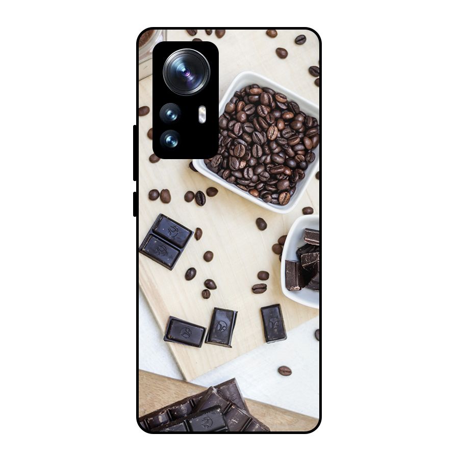 Coffee Beans and Chocolate Metal Back Case for Xiaomi 12 Pro