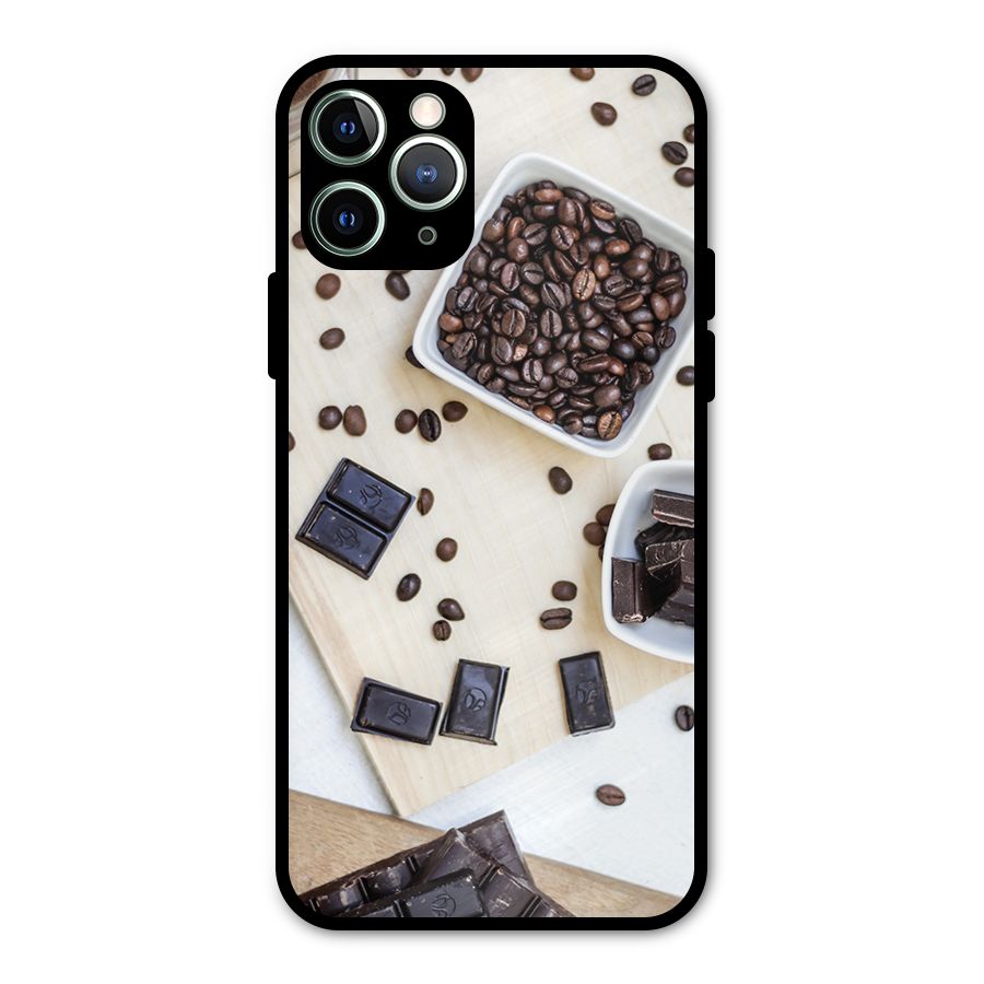 Coffee Beans and Chocolate Metal Back Case for iPhone 11 Pro Max