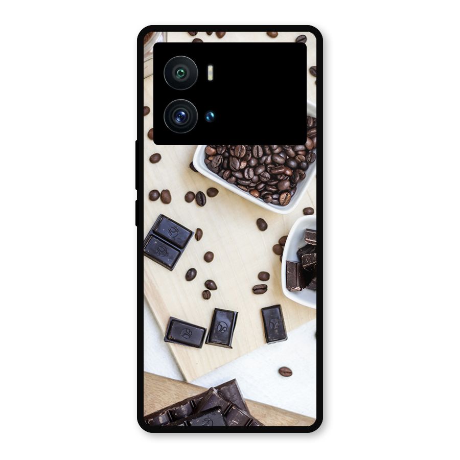 Coffee Beans and Chocolate Metal Back Case for iQOO 9 Pro