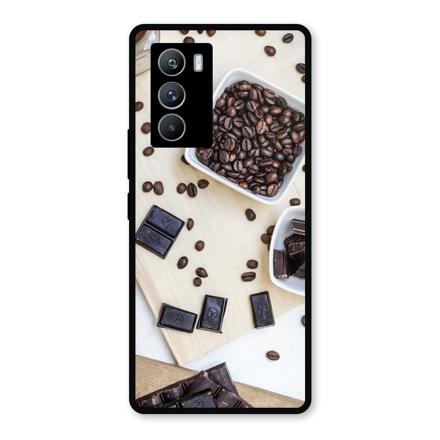 Coffee Beans and Chocolate Metal Back Case for iQOO 9 SE