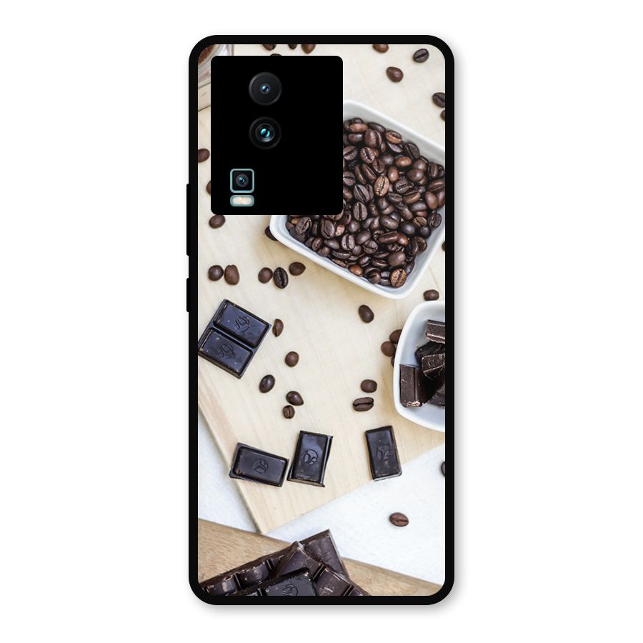 Coffee Beans and Chocolate Metal Back Case for iQOO Neo 7