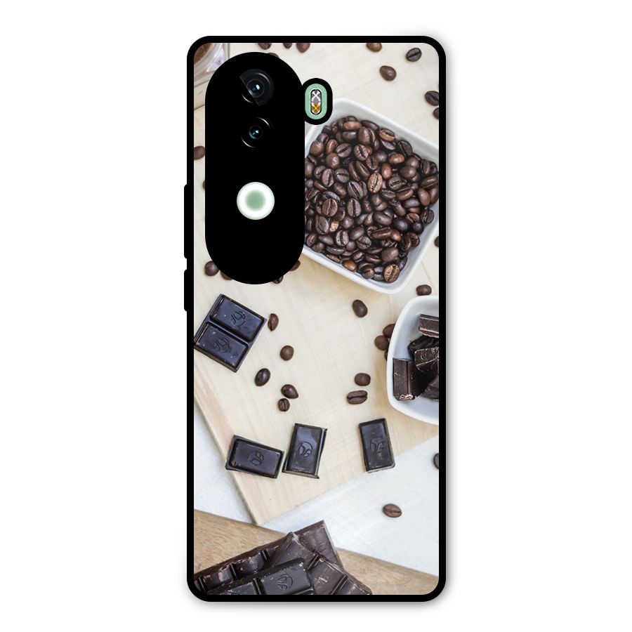 Coffee Beans and Chocolate Metal Back Case for iQOO Z9s