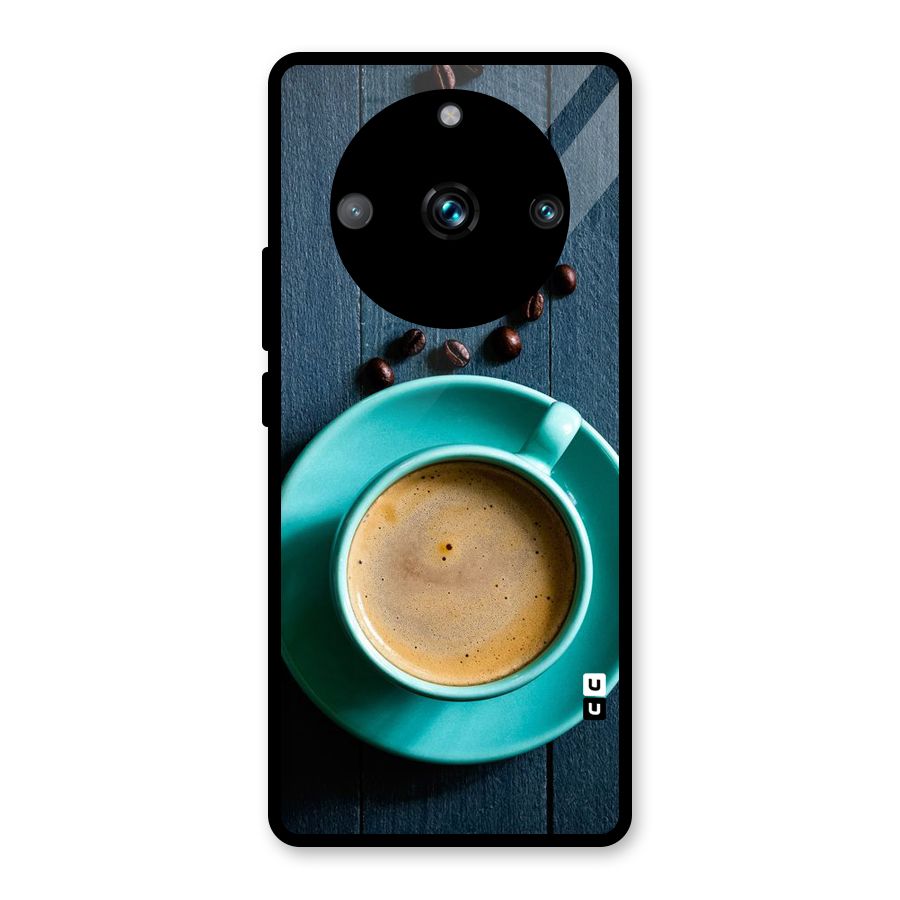 Coffee Beans and Cup Glass Back Case for Realme Narzo 60 Pro