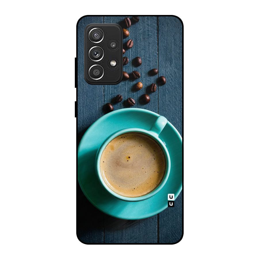 Coffee Beans and Cup Metal Back Case for Galaxy A52s 5G