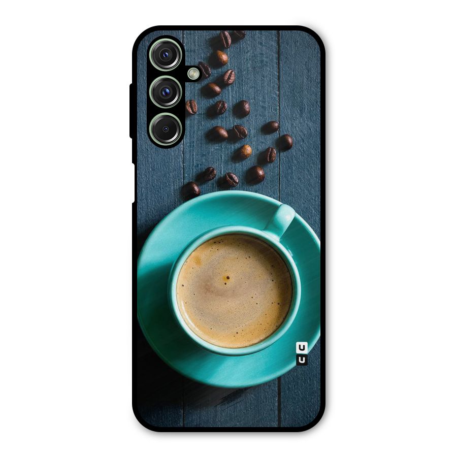 Coffee Beans and Cup Metal Back Case for Galaxy F34