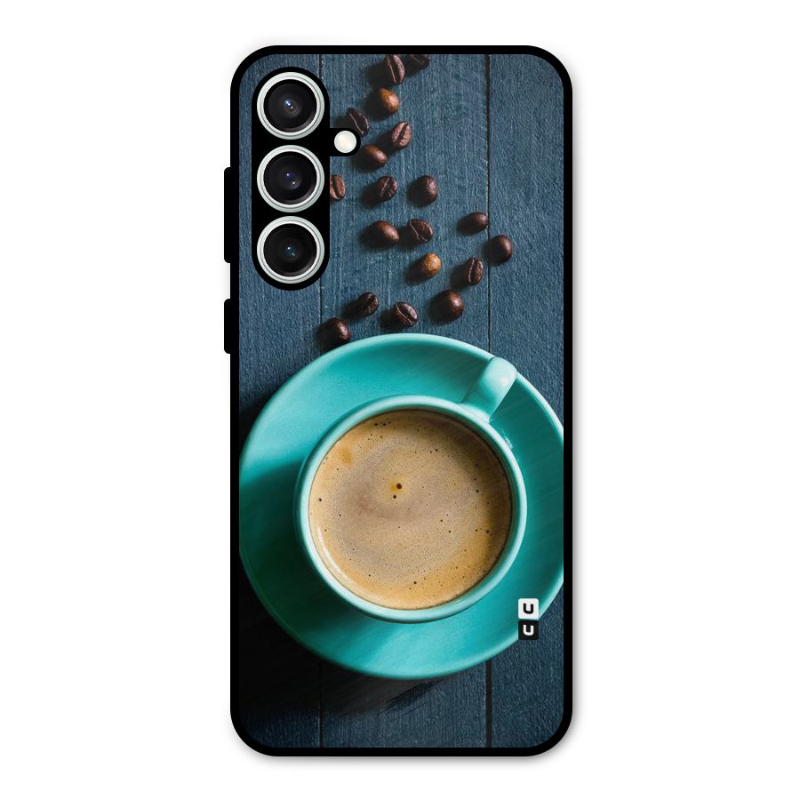 Coffee Beans and Cup Metal Back Case for Galaxy S23 FE