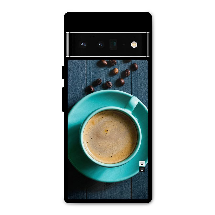 Coffee Beans and Cup Metal Back Case for Google Pixel 6 Pro