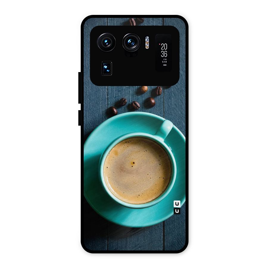 Coffee Beans and Cup Metal Back Case for Mi 11 Ultra