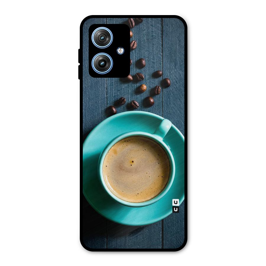 Coffee Beans and Cup Metal Back Case for Moto G54