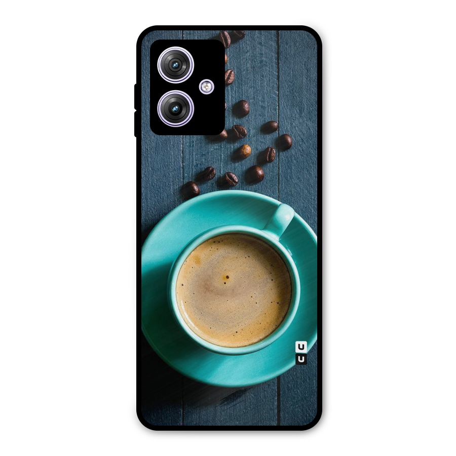 Coffee Beans and Cup Metal Back Case for Moto G64