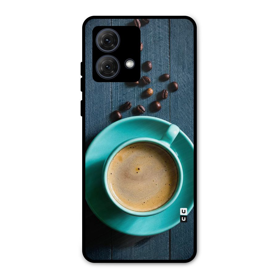 Coffee Beans and Cup Metal Back Case for Moto G84