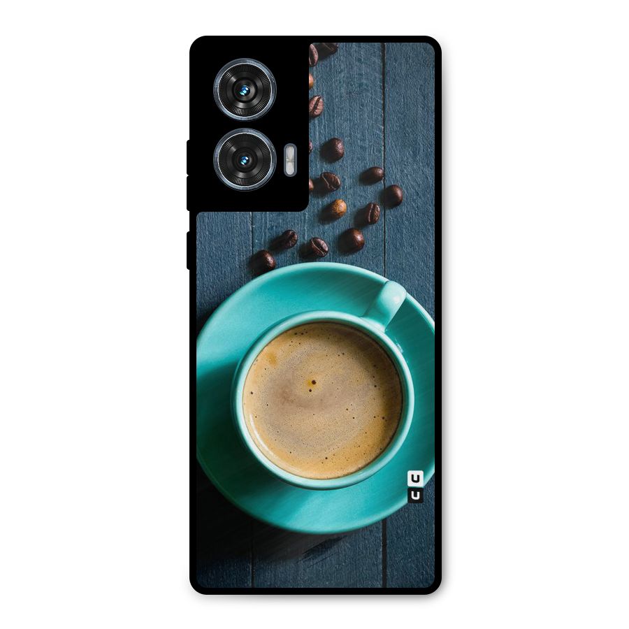 Coffee Beans and Cup Metal Back Case for Motorola G96