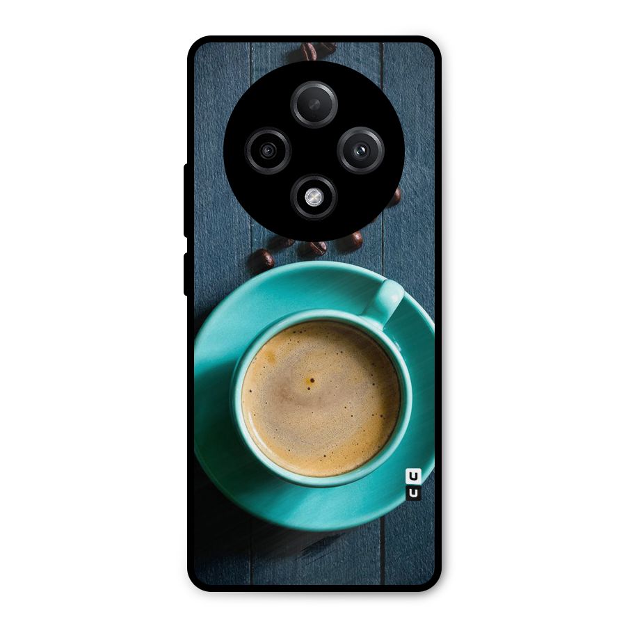 Coffee Beans and Cup Metal Back Case for Oppo F27 Pro Plus