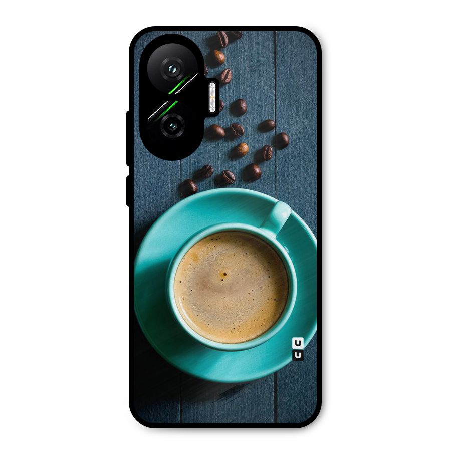 Coffee Beans and Cup Metal Back Case for Poco F7