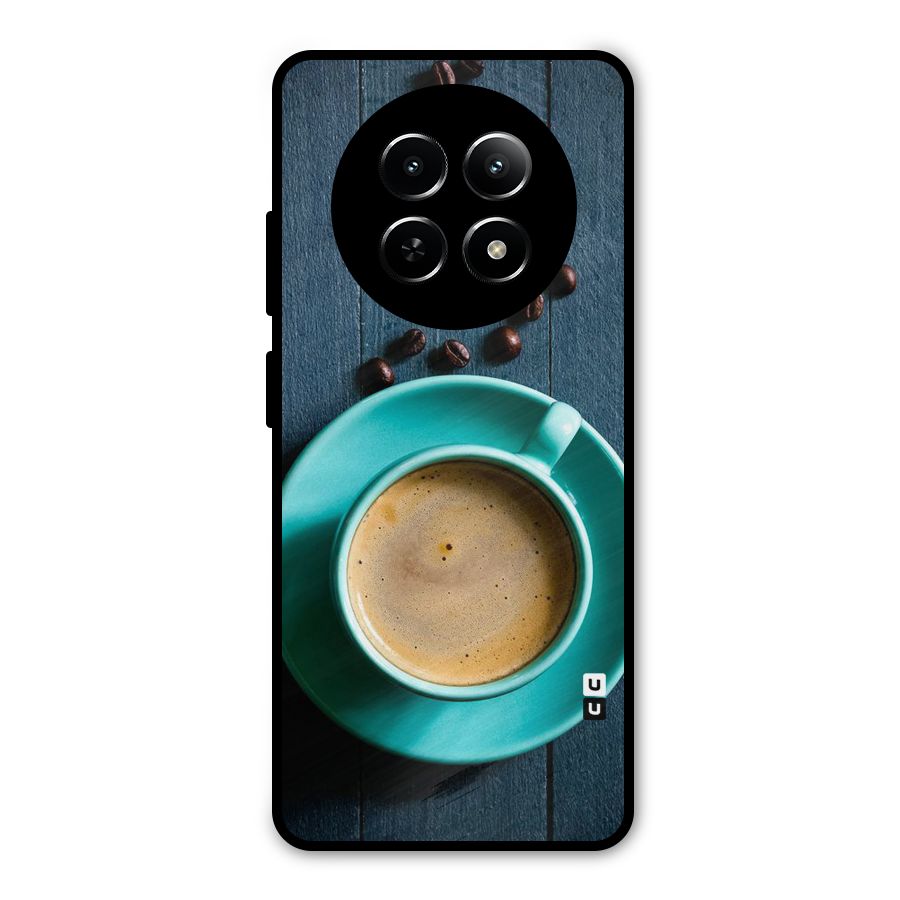 Coffee Beans and Cup Metal Back Case for Realme 12x 5G