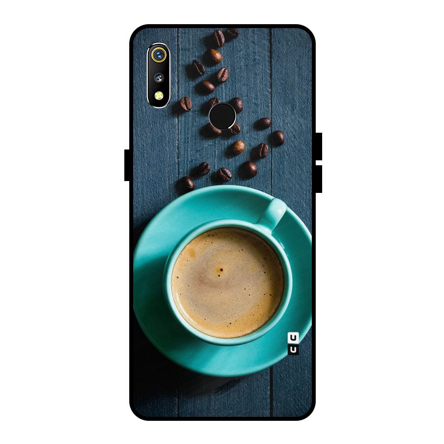 Coffee Beans and Cup Metal Back Case for Realme 3i