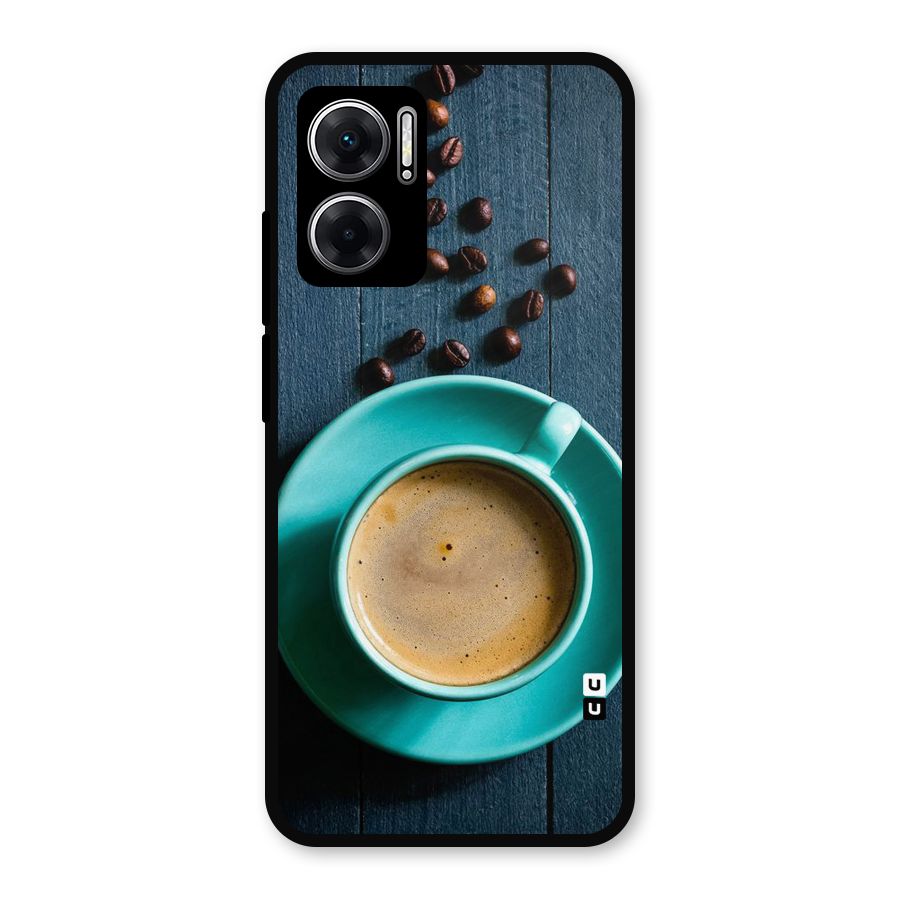 Coffee Beans and Cup Metal Back Case for Redmi 11 Prime 5G