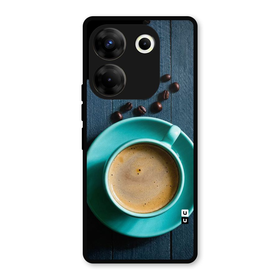 Coffee Beans and Cup Metal Back Case for Tecno Camon 20 Pro