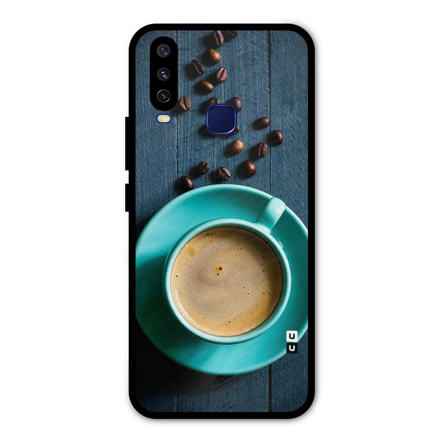 Coffee Beans and Cup Metal Back Case for Vivo Y15