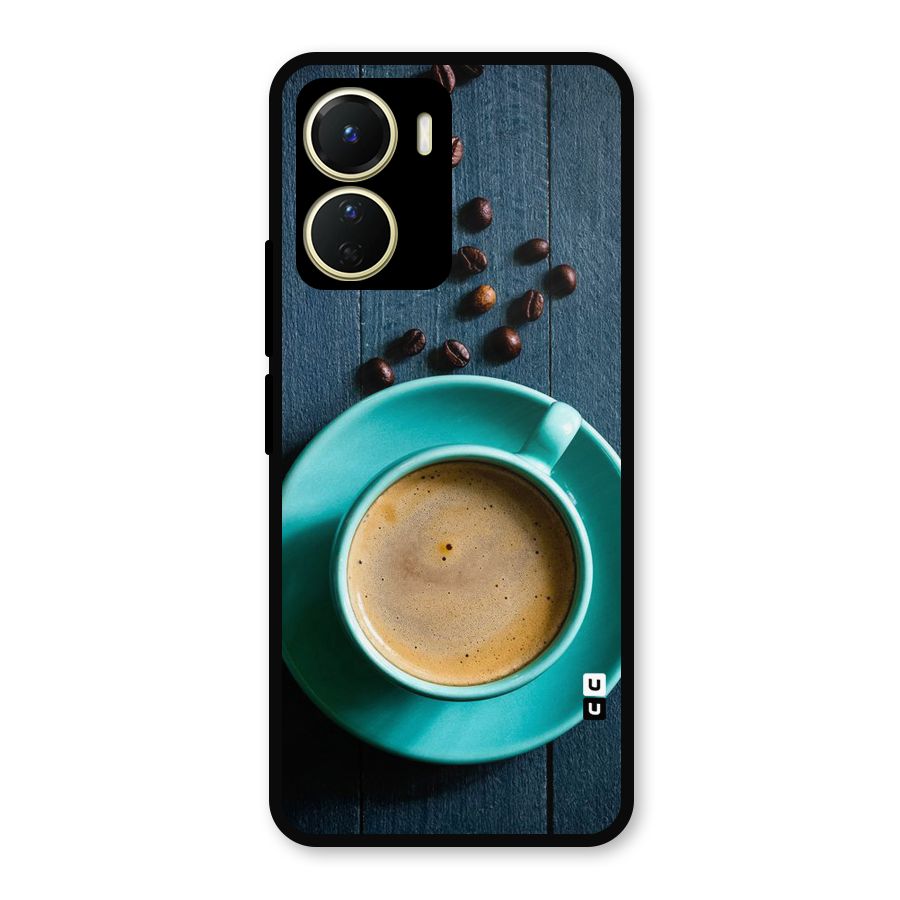 Coffee Beans and Cup Metal Back Case for Vivo Y16
