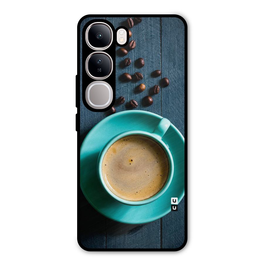 Coffee Beans and Cup Metal Back Case for Vivo Y300
