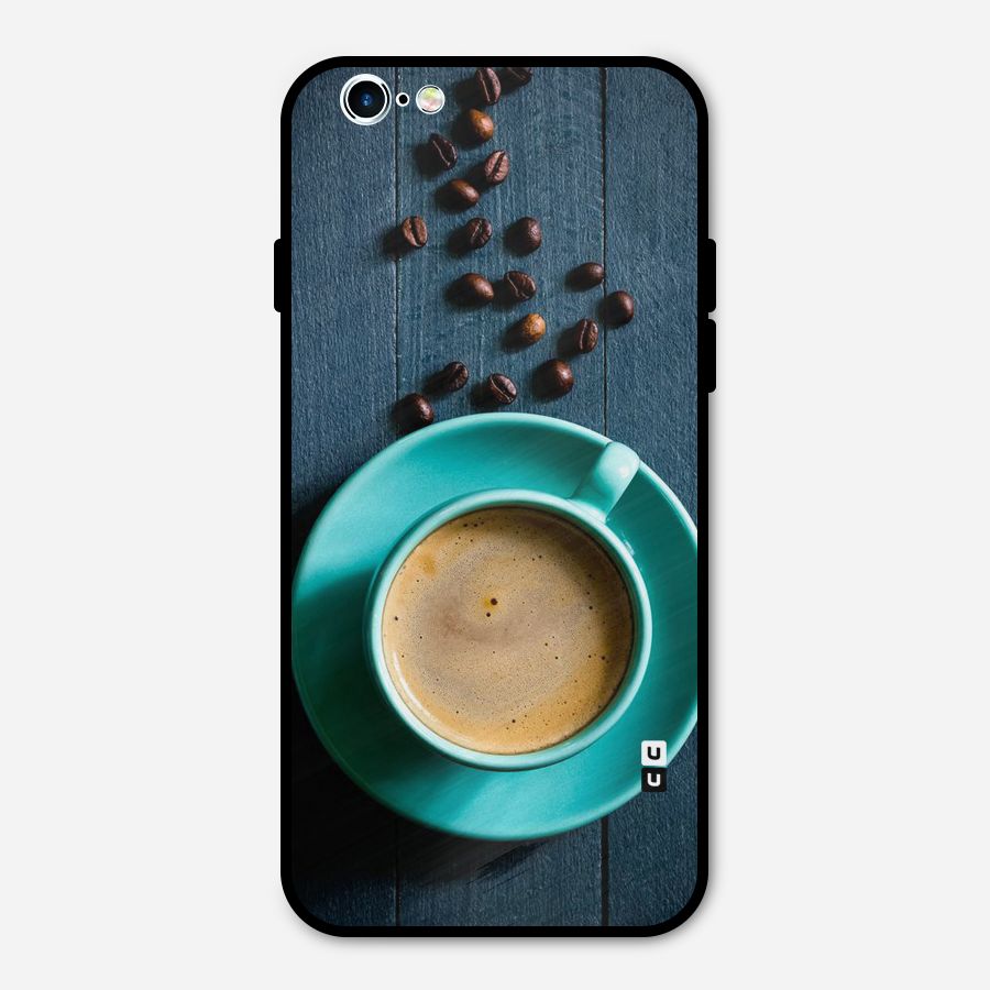 Coffee Beans and Cup Metal Back Case for iPhone 6 6s