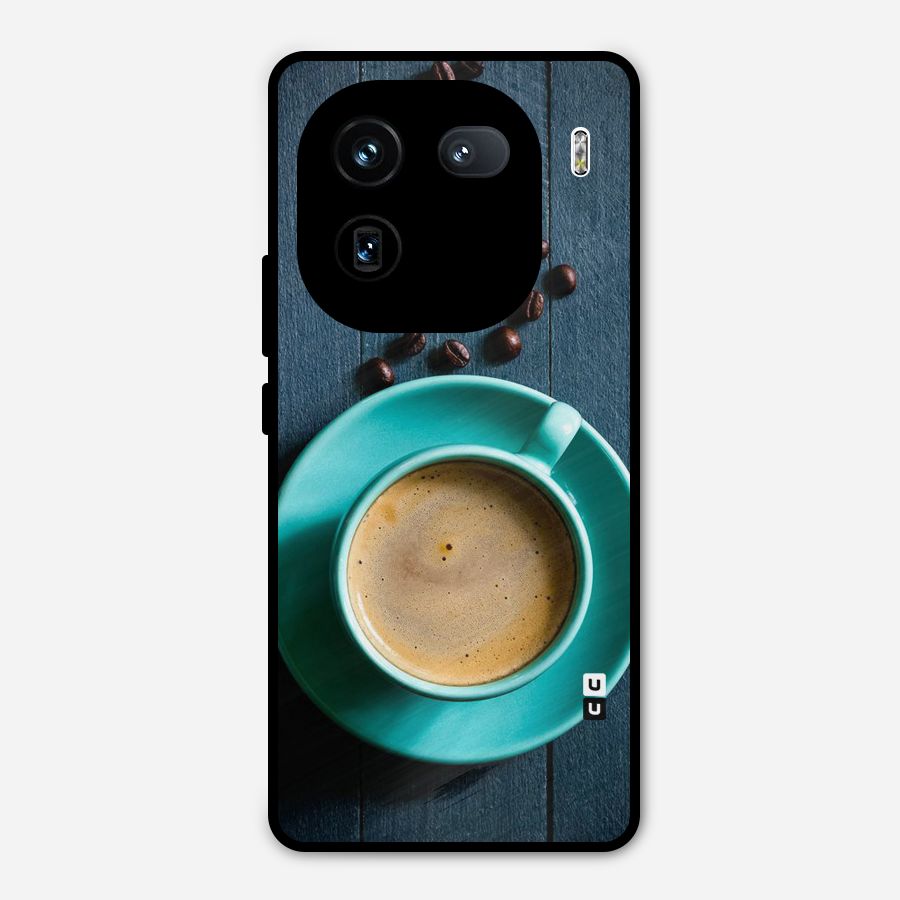 Coffee Beans and Cup Metal Back Case for iQOO 12