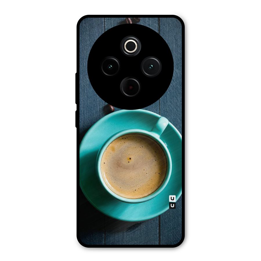 Coffee Beans and Cup Metal Back Case for iQOO Z10