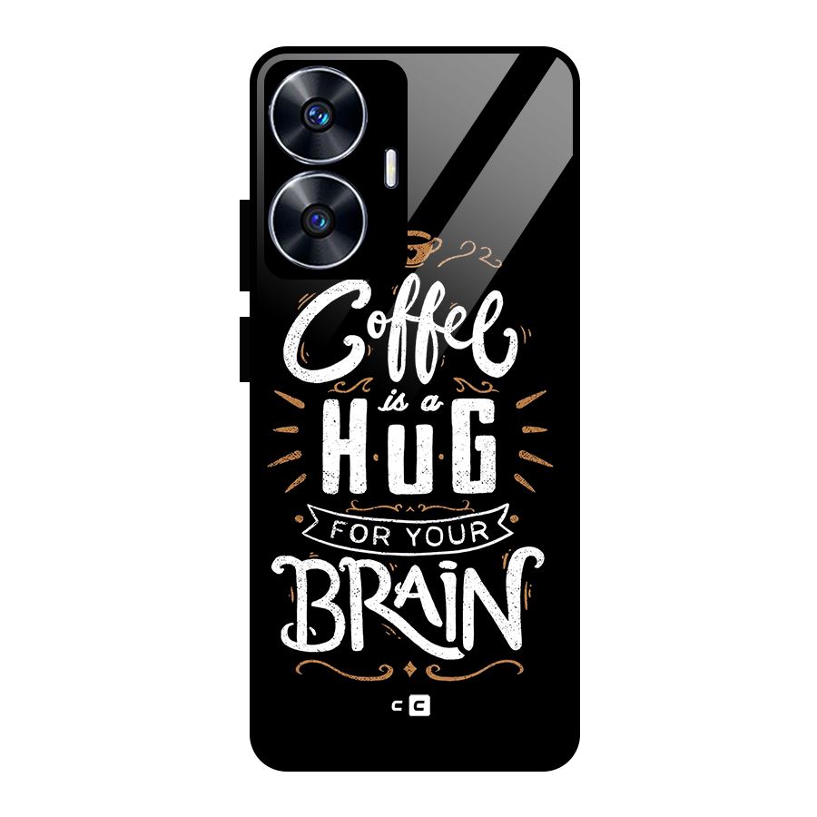 Coffee Brain Glass Back Case for realme C55