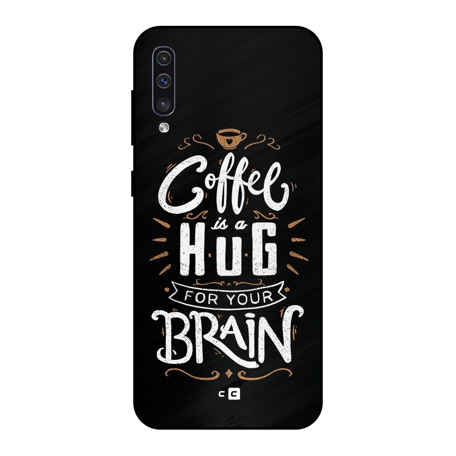 Coffee Brain Metal Back Case for Galaxy A50s