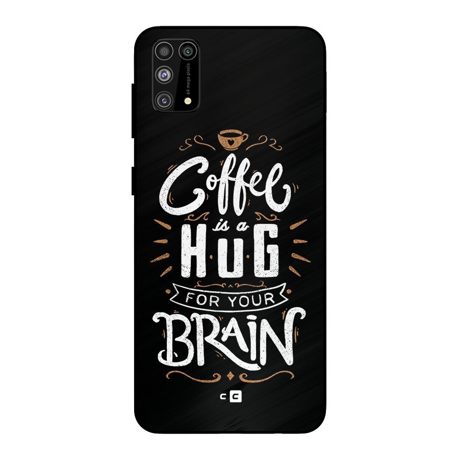 Coffee Brain Metal Back Case for Galaxy F41