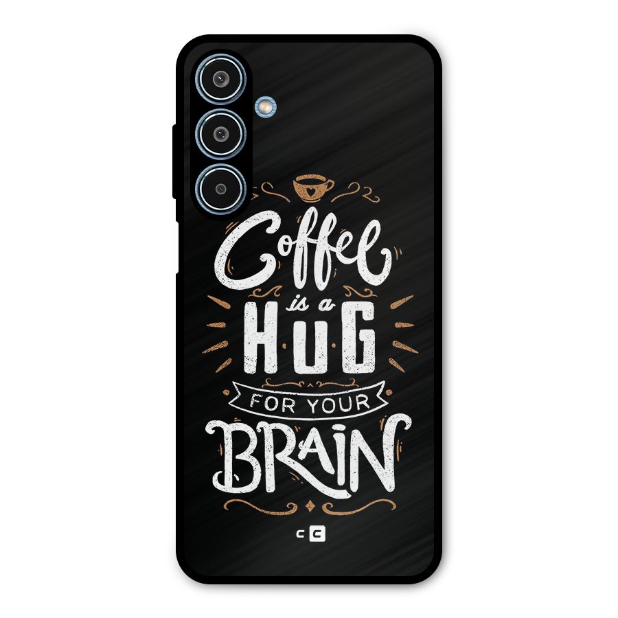 Coffee Brain Metal Back Case for Galaxy M35