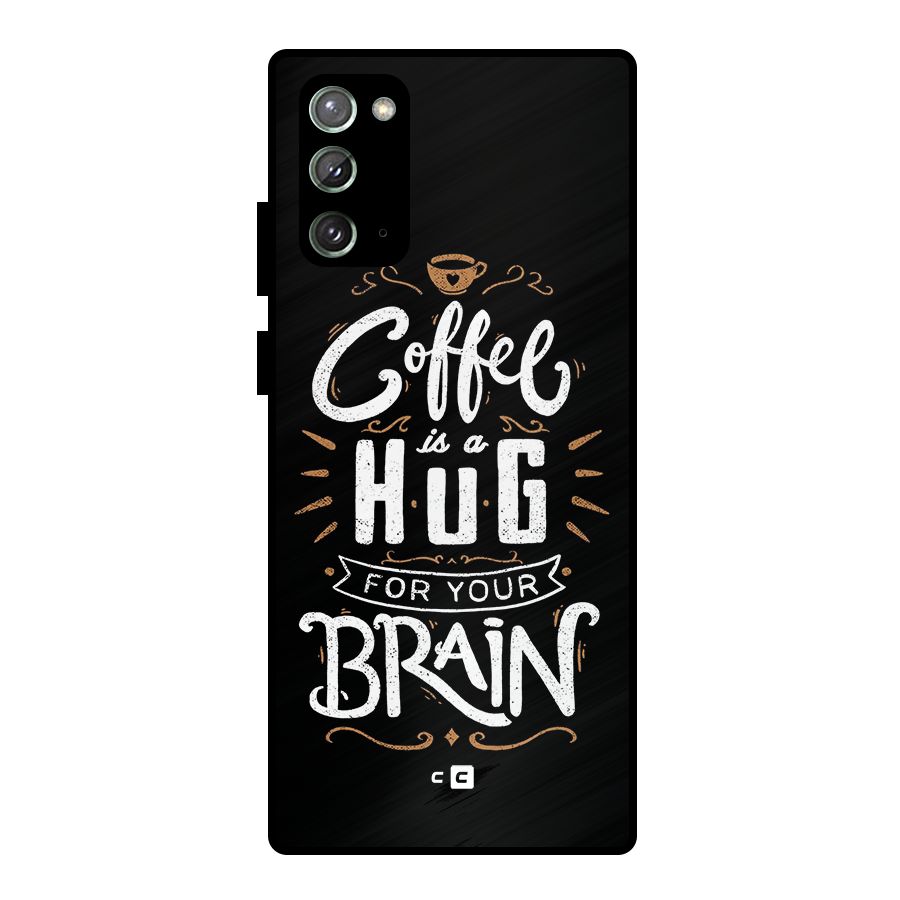 Coffee Brain Metal Back Case for Galaxy Note 20