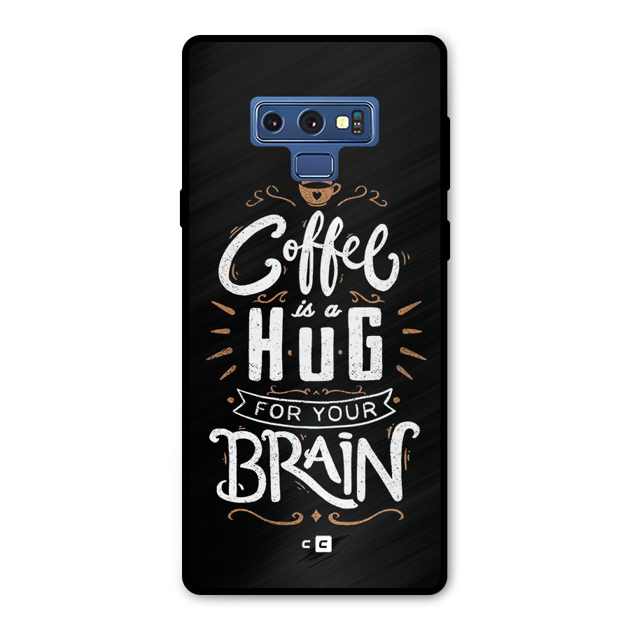 Coffee Brain Metal Back Case for Galaxy Note 9