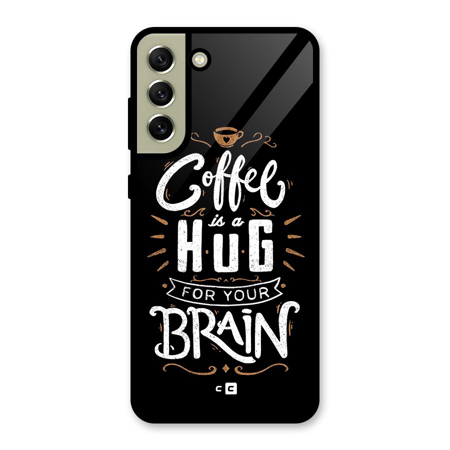 Coffee Brain Metal Back Case for Galaxy S21 FE 5G (2023)