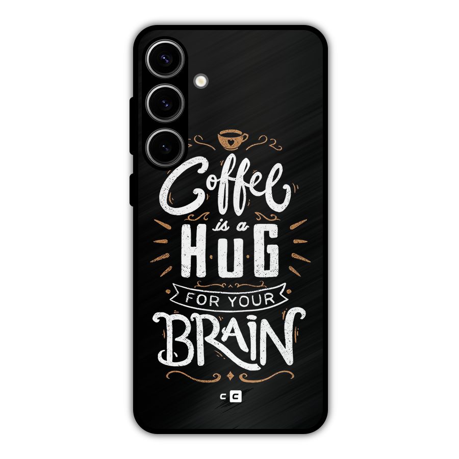 Coffee Brain Metal Back Case for Galaxy S24 Plus