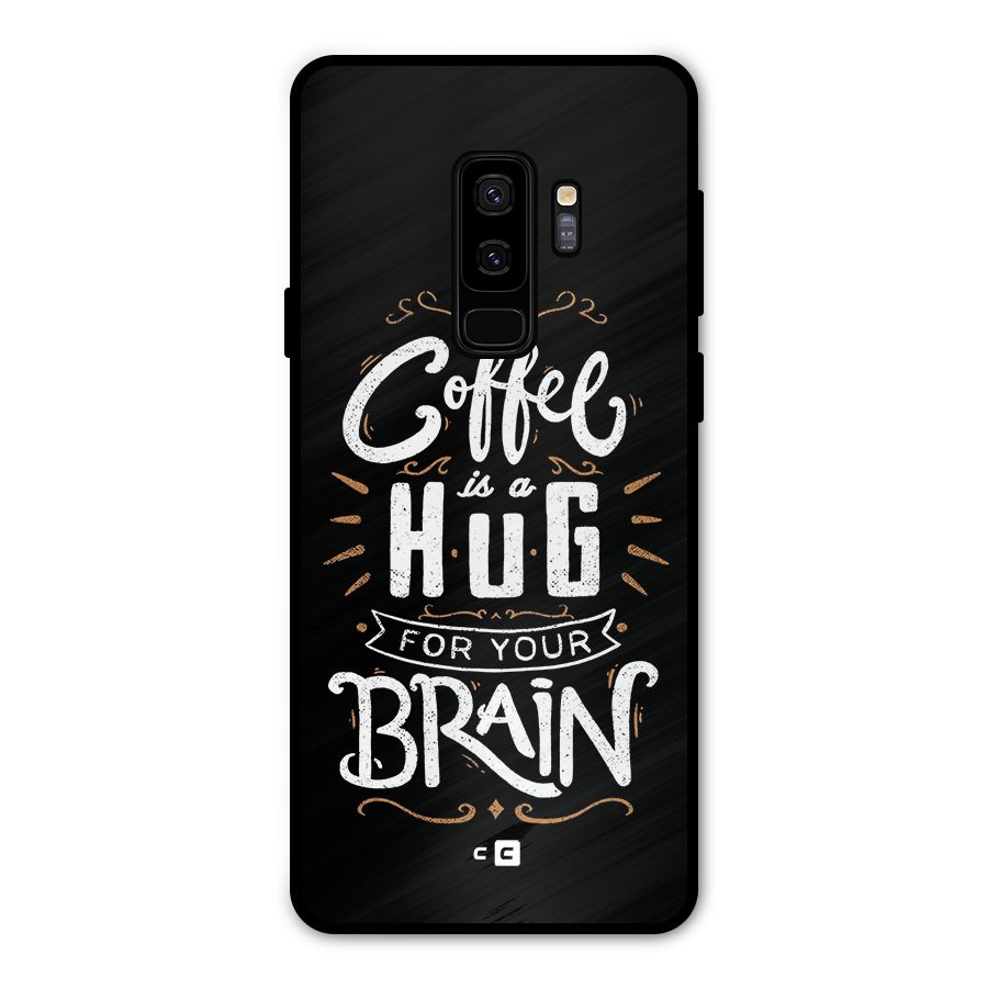 Coffee Brain Metal Back Case for Galaxy S9 Plus