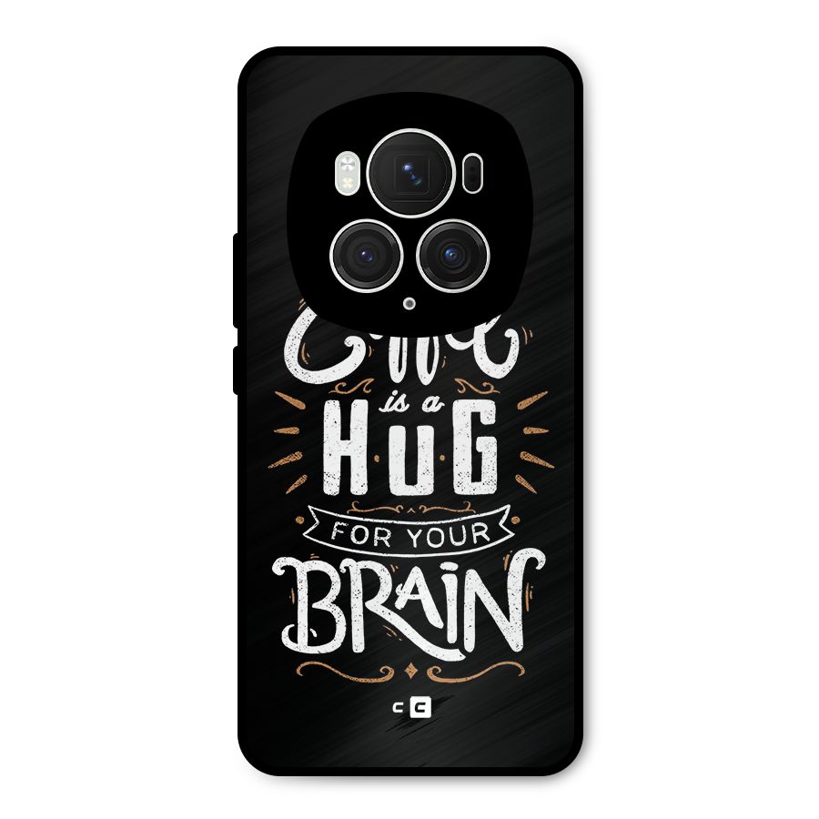 Coffee Brain Metal Back Case for Honor Magic6 Pro